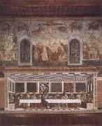 Francesco del Castagno Last supper and above resurrection china oil painting reproduction